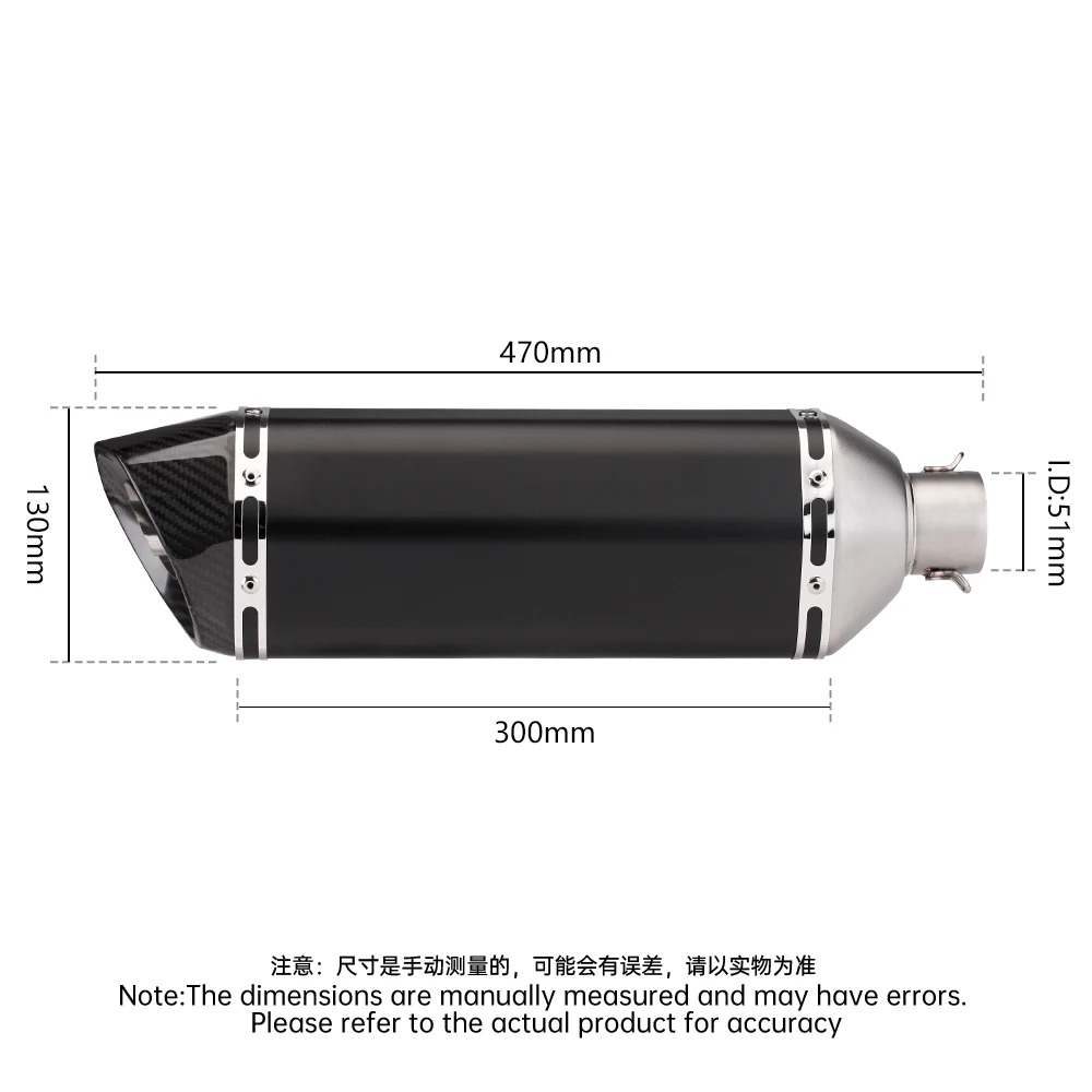 New Complete Motorcycle Exhaust System for Z900 Ninja 900 2017-2023 Includes Front Mid Link Pipe Modification Muffler Connection